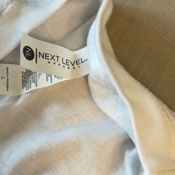 Next Level Apparel White Short Sleeve Tee - Picture 5 of 6
